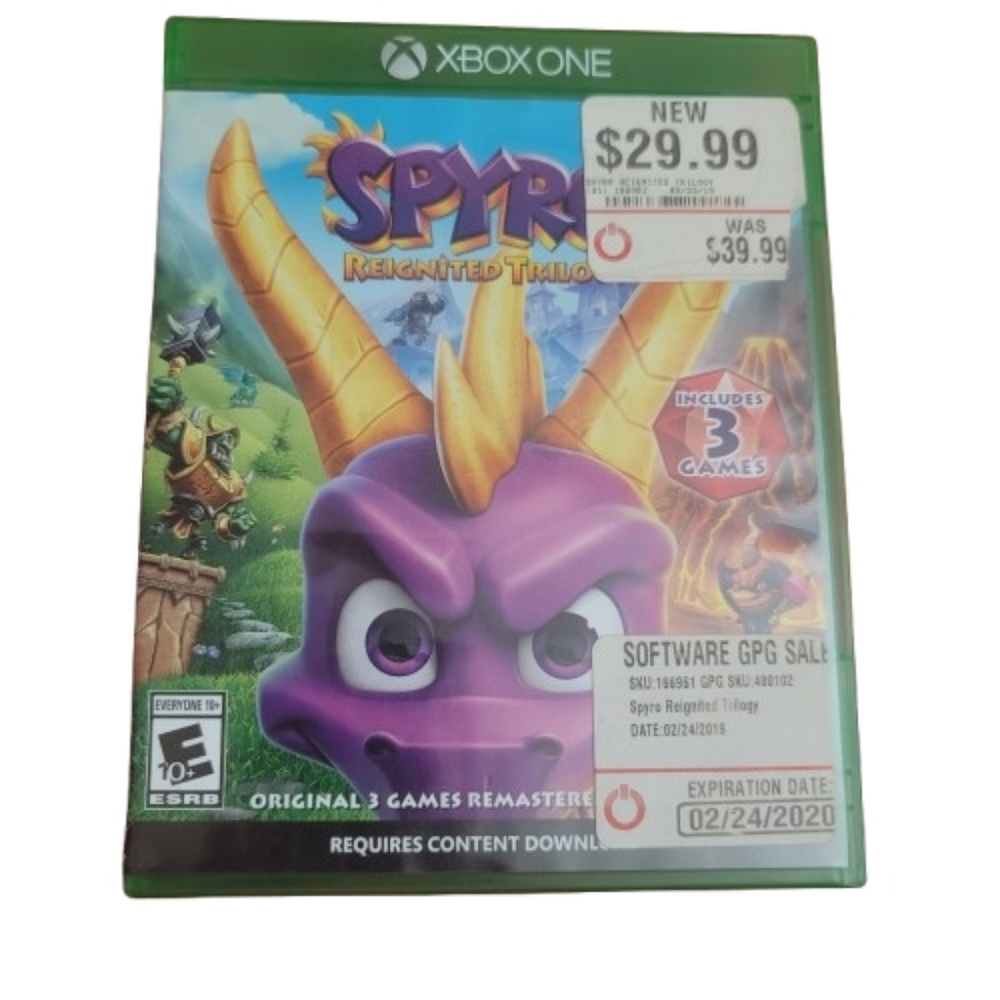 Xbox One Purple Spyro Reignited Trilogy for Xbox One
